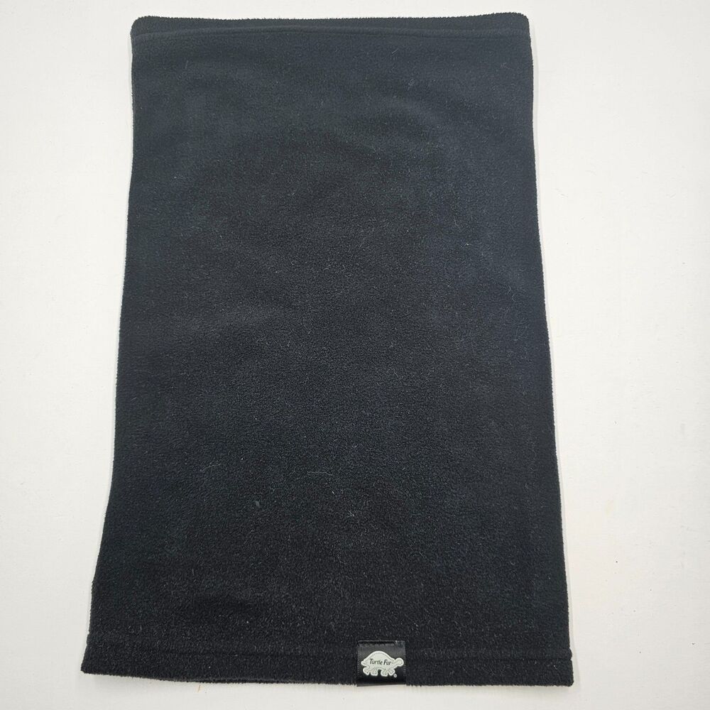 Turtle Fur Neck Warmer Gaiter Black Fleece Lightweight Long Winter OS Adult